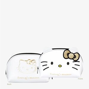 Limited Edition Gold The Crème Shop x Hello Kitty Cosmetic Bag